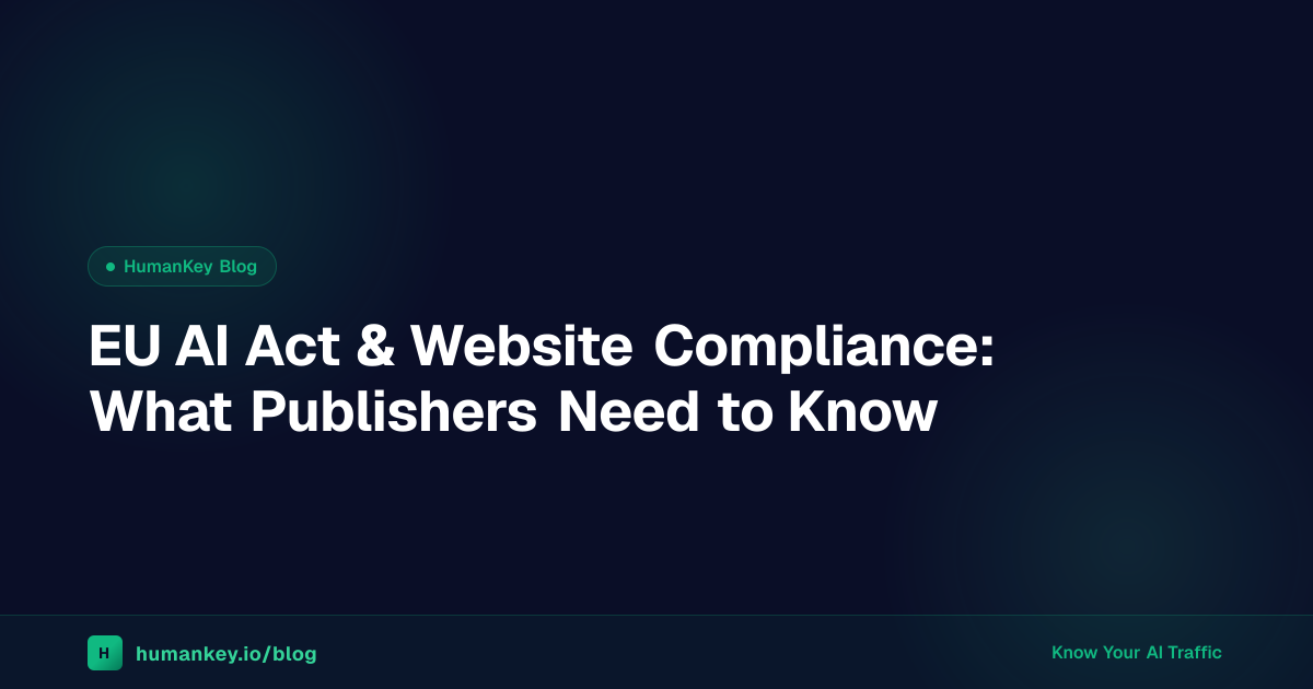 EU AI Act & Website Compliance: What Publishers Need to Know | HumanKey ...